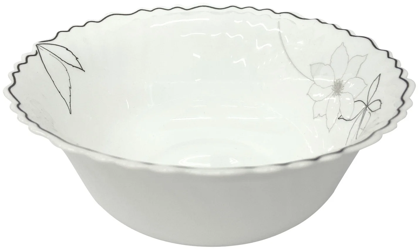 Салатник DH Ivory Flower 17,5х6,5 см опаловое стекло LHKW70-M