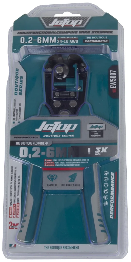 Клещи обжимные JcTop EW5007, 0,2-6мм (PRC)