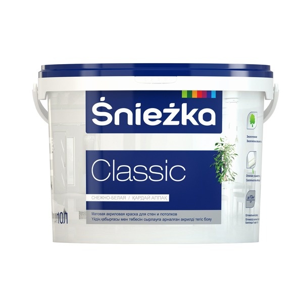Краска Sniezka Classic белая 10 л