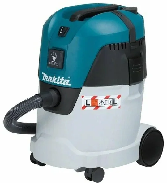 Пылесос Makita VC2512L (вл\сух), 1000 Вт, 3600 л\м, 210 мбар, 25 л, шланг 36 мм х 3.5 м, 8 кг, кор,