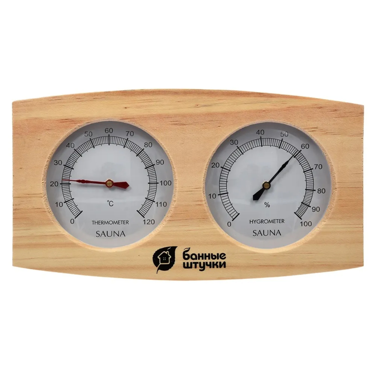 Термометр с гигрометром Банные штучки, Банная станция 24,5х16,5х3 см, 18024