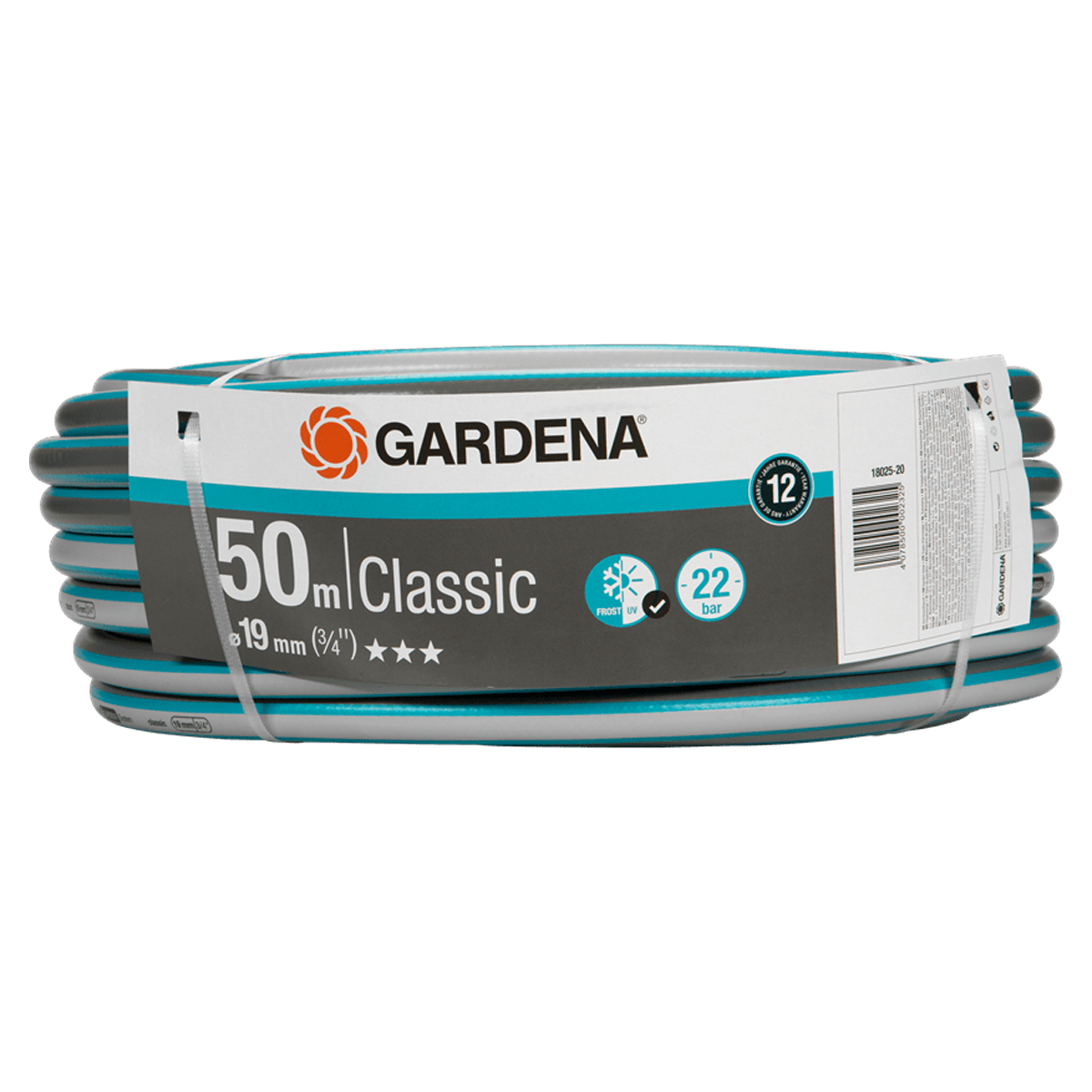 Шланг Gardena Classic 19 мм (3/4”), 50 м, без соединений 18025-20