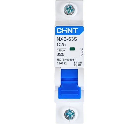 Авт. выкл. NXB-63S 1P 25А 4.5kA х-ка C (R)
