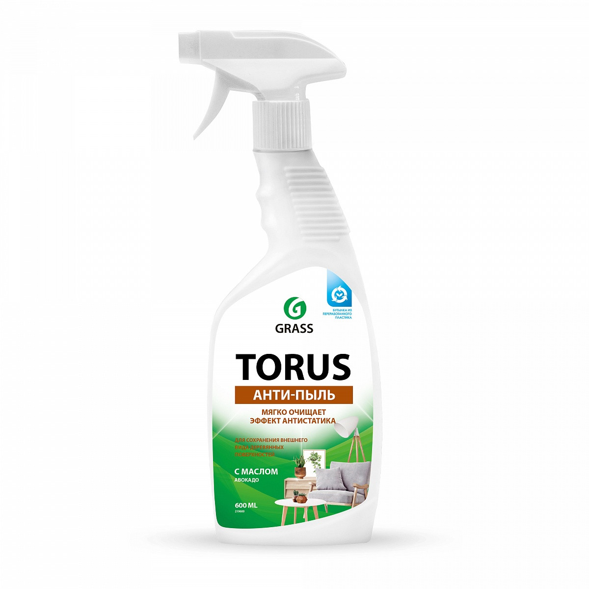 Очиститель-полироль GRASS для мебели Torus 600 мл 219600