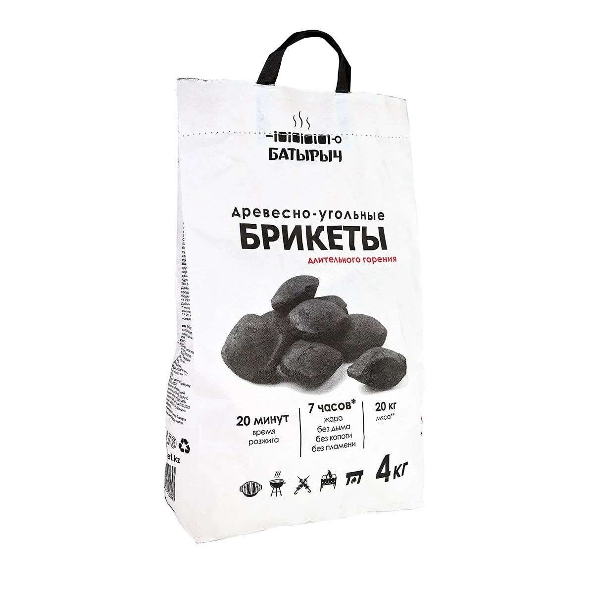 Брикет древесно-угольный Батырыч 4 кг