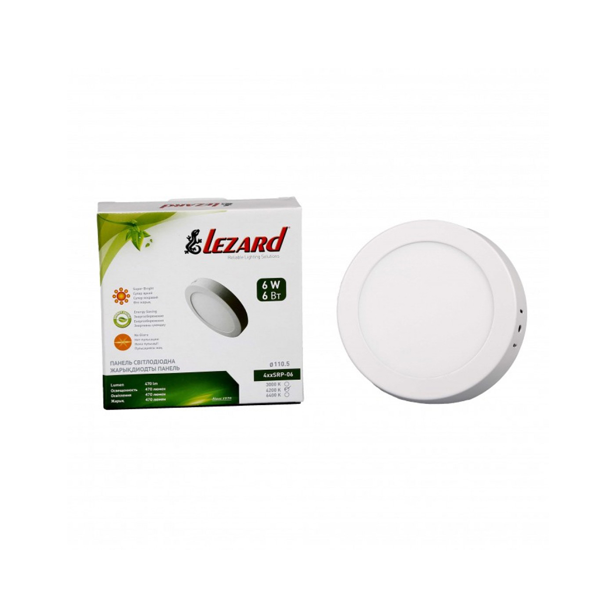 Панель круглая LZ LED 442SRP-06 (442SRP-06 120 6W/470 Lm 4200K)