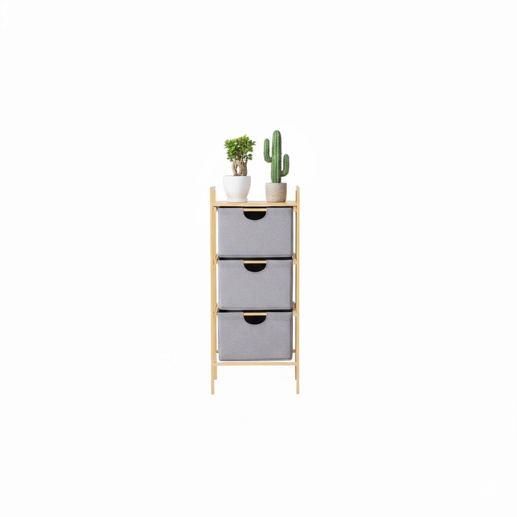 Стеллаж с 3-я ящиками 98х44х33 см A3868 CN