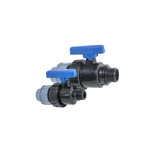 Кран шаровый DN25х 3/4 M наруж компрессионный