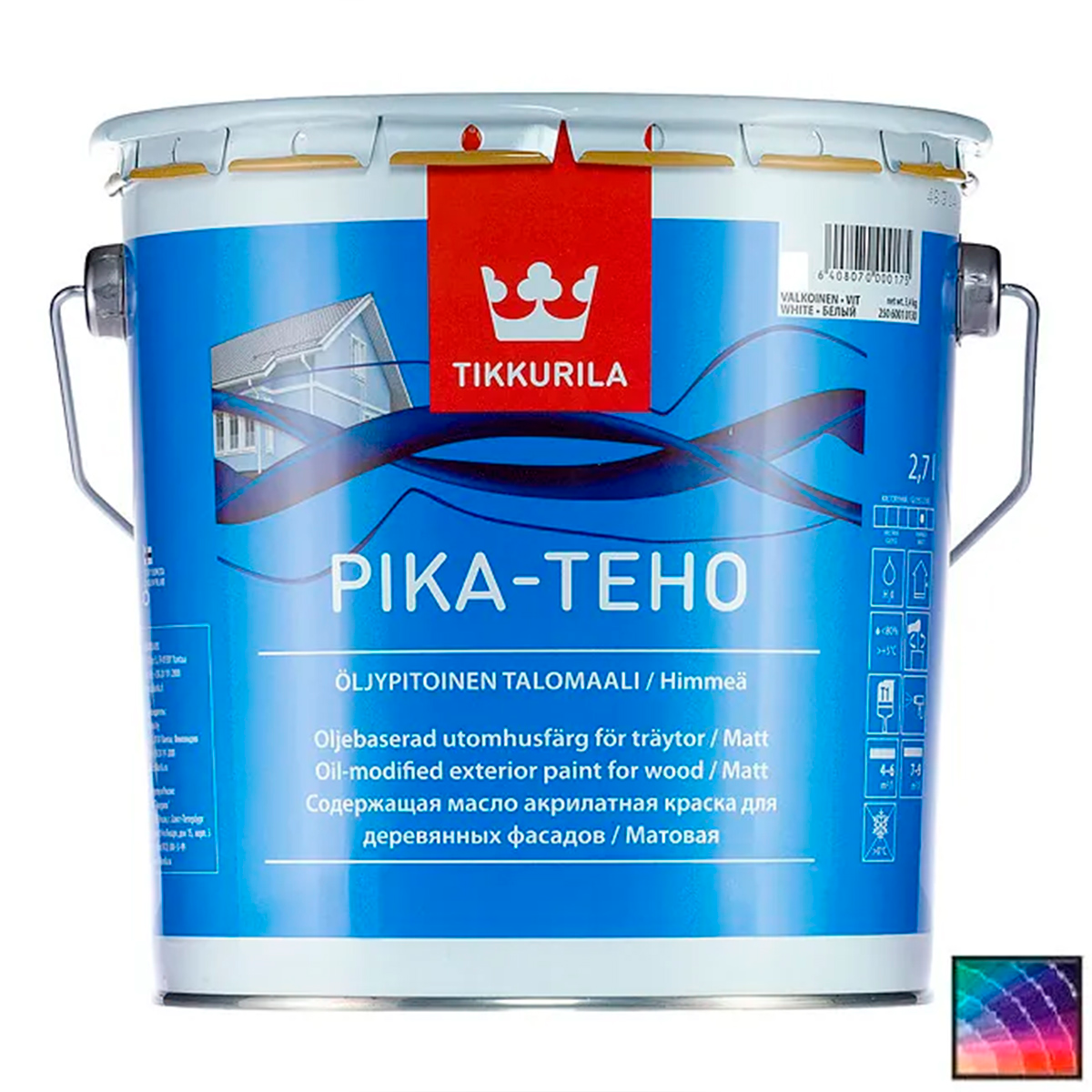 Краска для домов PIKA-TEHO C мат 2,7л