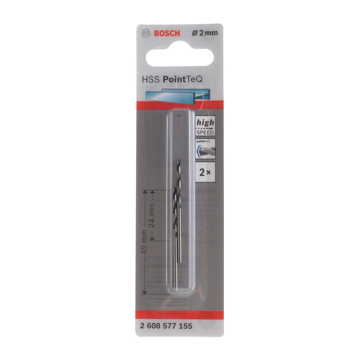 Сверло 2 HSS POINTTEQ  2.0MM