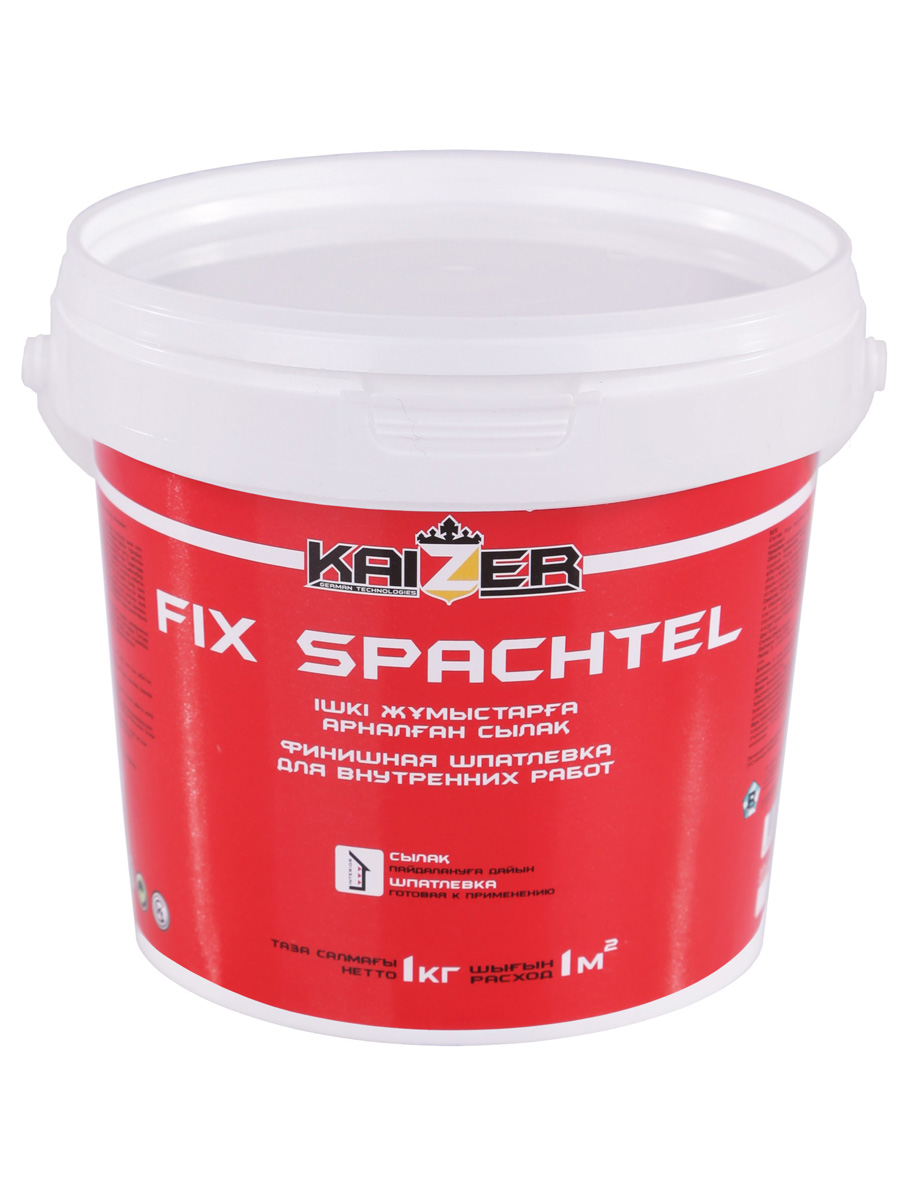 Шпатлёвка акриловая Kaizer для вн. работ Fix spachtel, 8 кг