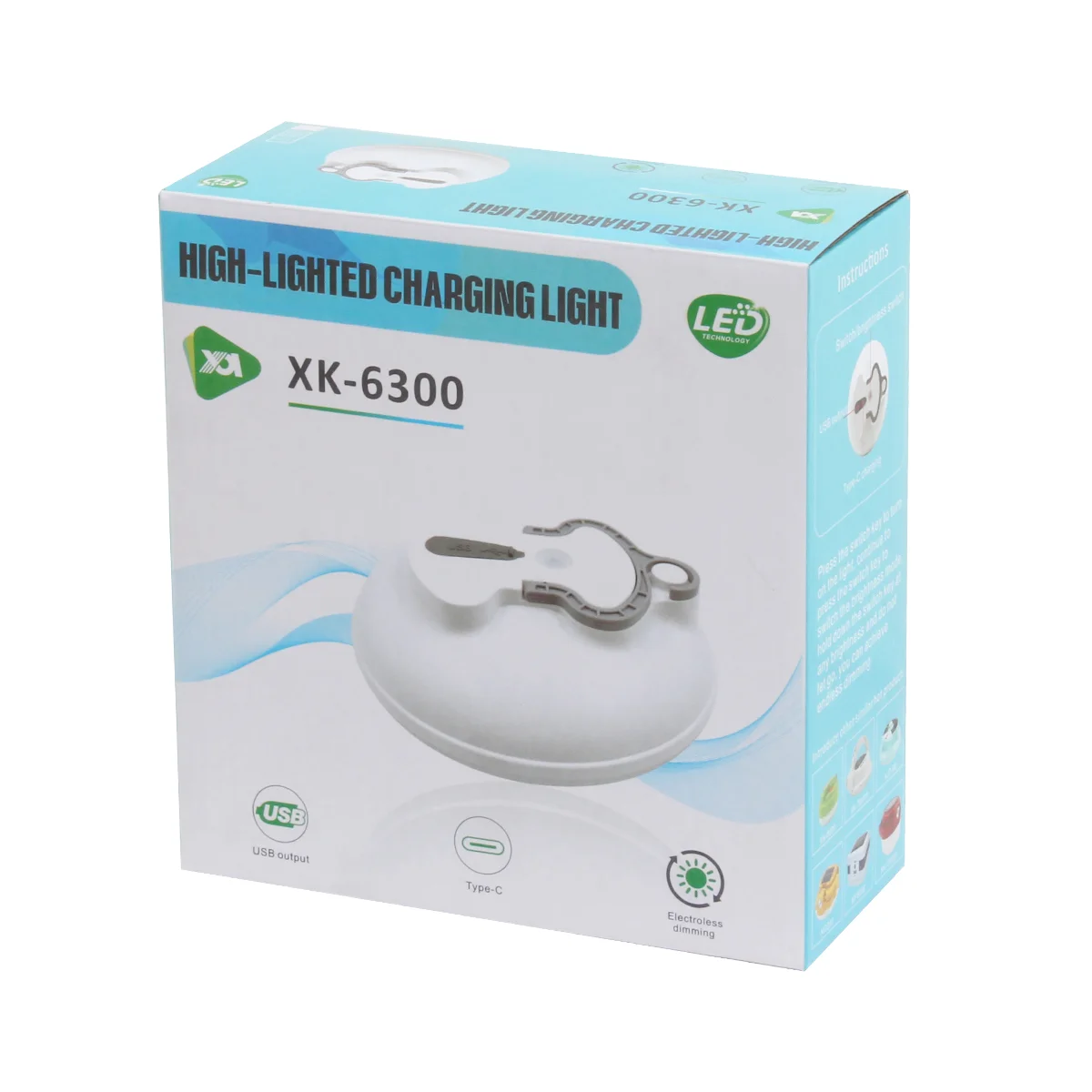 Фонарь для кемпинга светодиодный Camping Lamp подвесной, аккумуляторный 16х6,6 см 264 г XK6300 CN