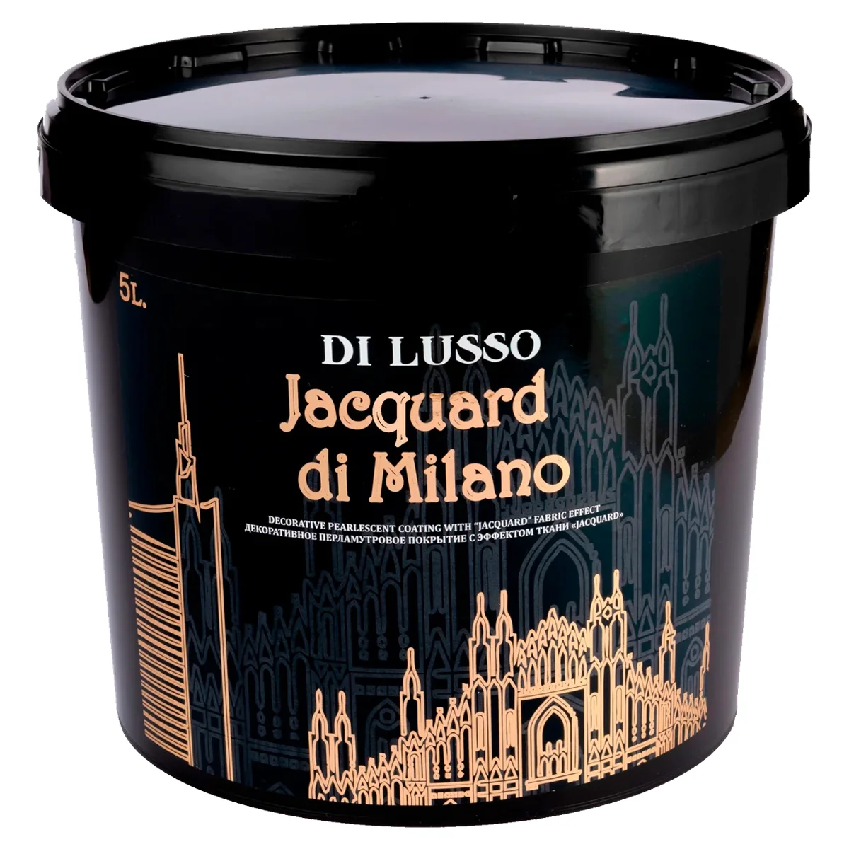 Декоративная штукатурка жаккард DI Lusso Jacquard di Milano (перламутровое покрытие), 5л.