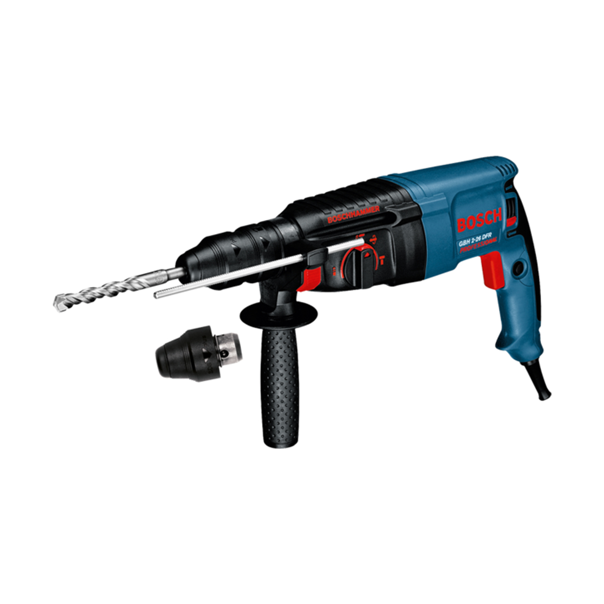 Перфоратор BOSCH SDS-plus  GBH 2-26 DFR, 800Вт, ск.вр.-0-900 об/мин, 3Дж,