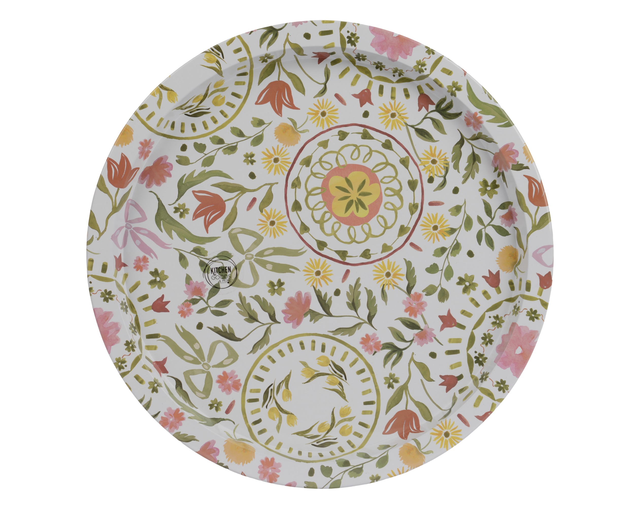 Поднос Easter in tulips D32 см металл 873672