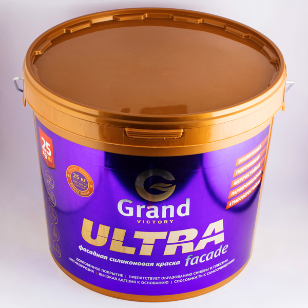 Краска Силиконовая фасадная Grand Victory ULTRA facade - 25кг