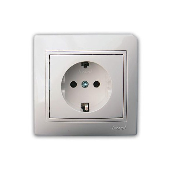 Розетка MIRA 701-0202-122 10 А бел. с вст. с/у