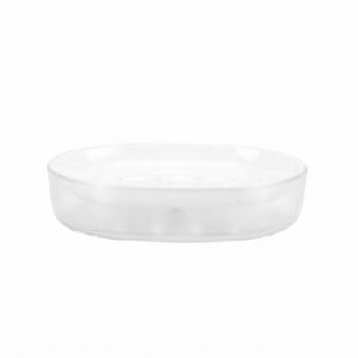 Мыльница J&S Home Basic прозрачный белый 7006W-Z