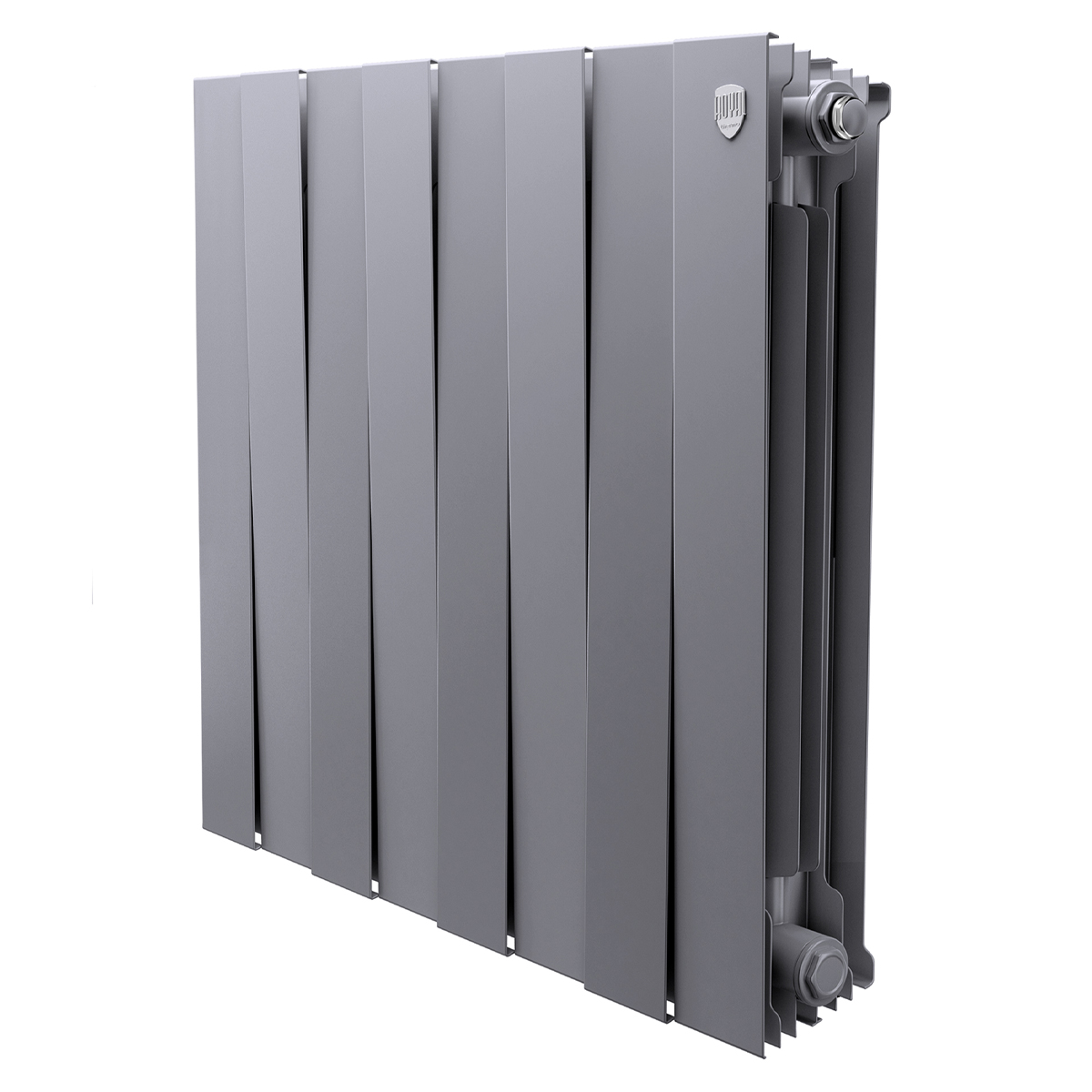Радиатор Royal Thermo PianoForte 500 Silver Satin - 8 секц. (Новый) (биметалл)