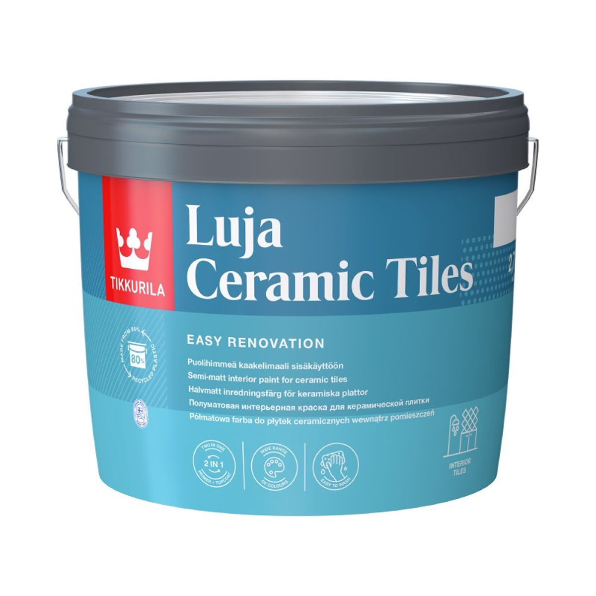 Краска интерьерная для керамической плитки Luja Ceramic Tiles A пл/мат 0,9л