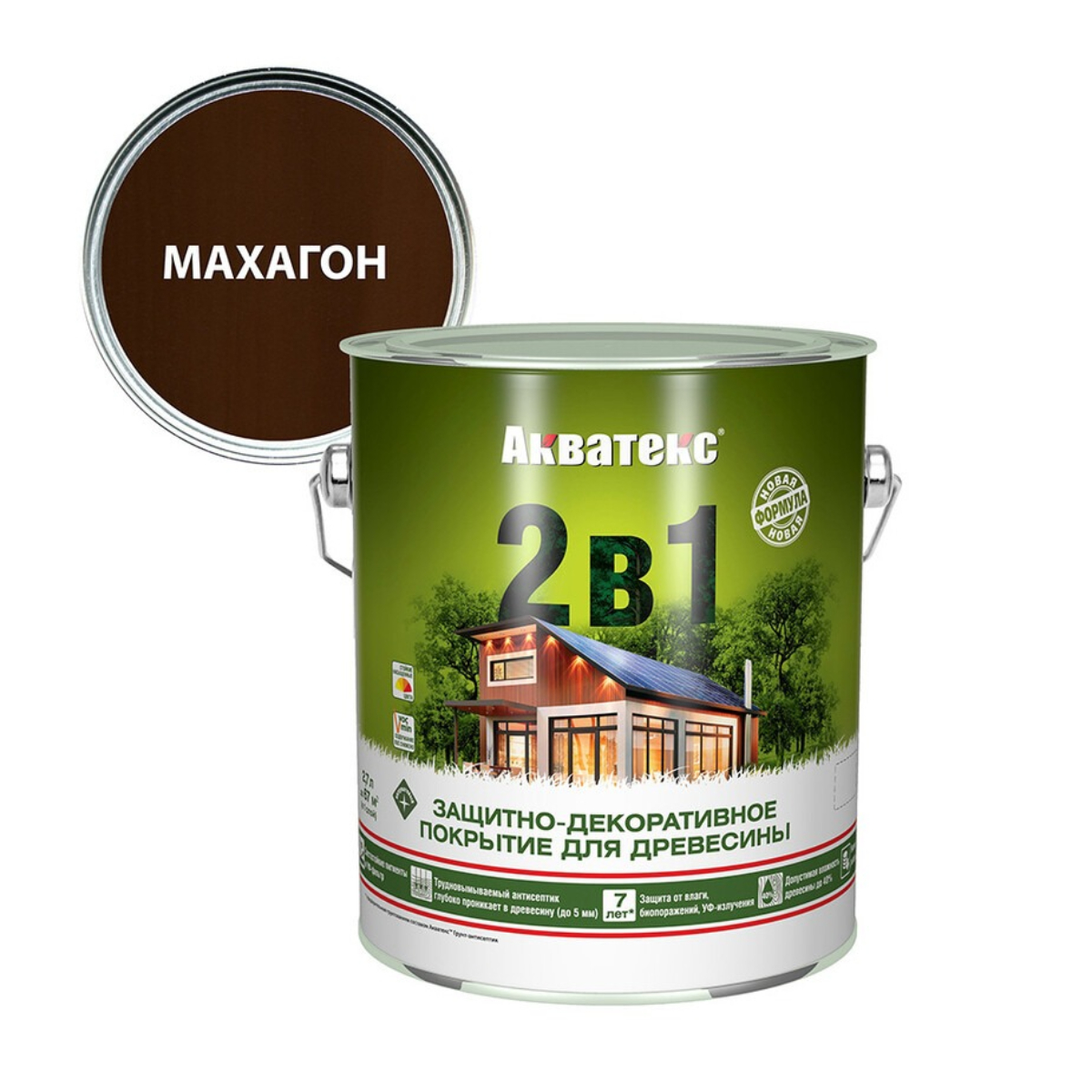 Текстурное покрытие - Акватекс (2,7 л) - махагон