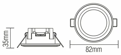 Светильник врезной 016-072-0005 5W BL 4200K 170-265V LED