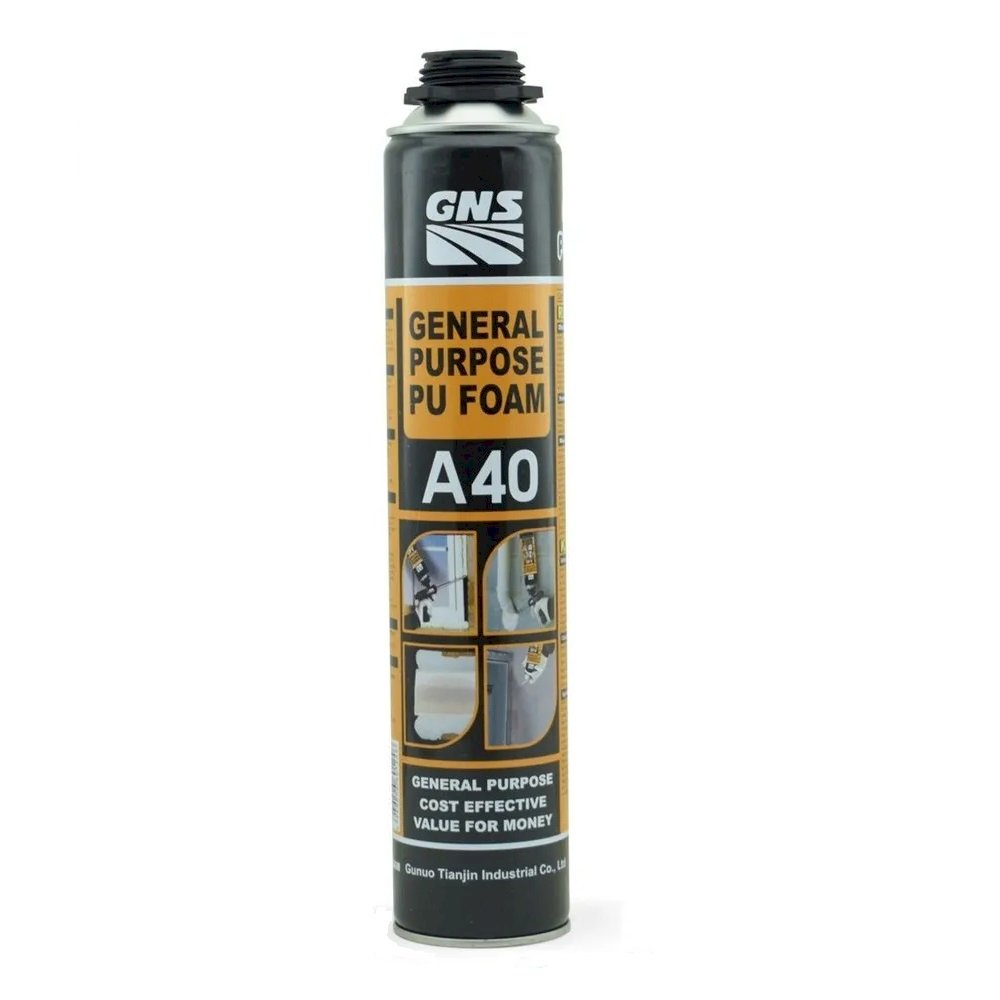 Пена монтажная GNS A40 All Purpose pu foam GUN TYPE. 750МЛ/800Г GW Тип Пистолетная
