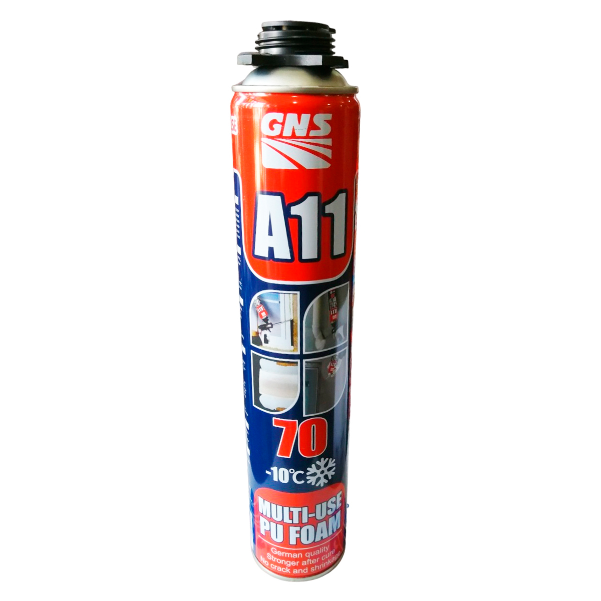 Пена монтажная GNS A11 Multi Use Pu Foam 70l Gun Type, 750 мл., 1020 г.
