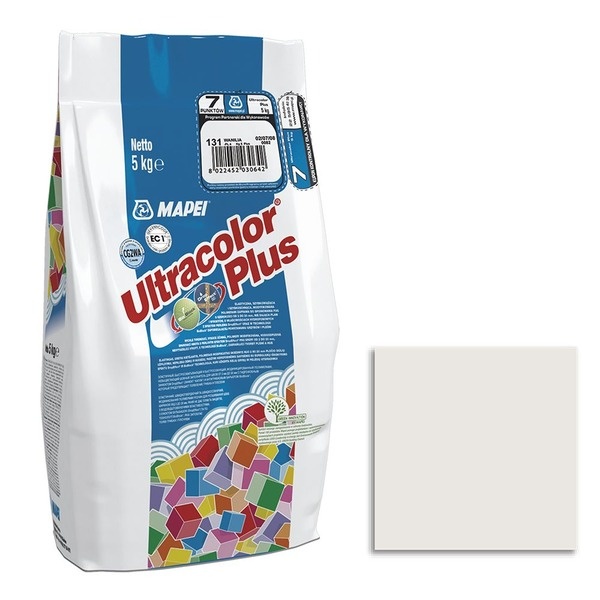Затирка для швов MAPEI Ultracolor Plus №100/5кг (Белый)