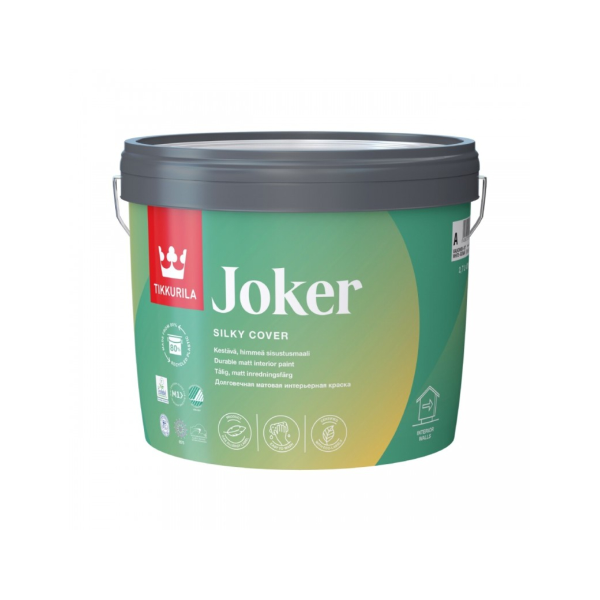 Краска интерьерная моющаяся JOKER A мат 0,9л
