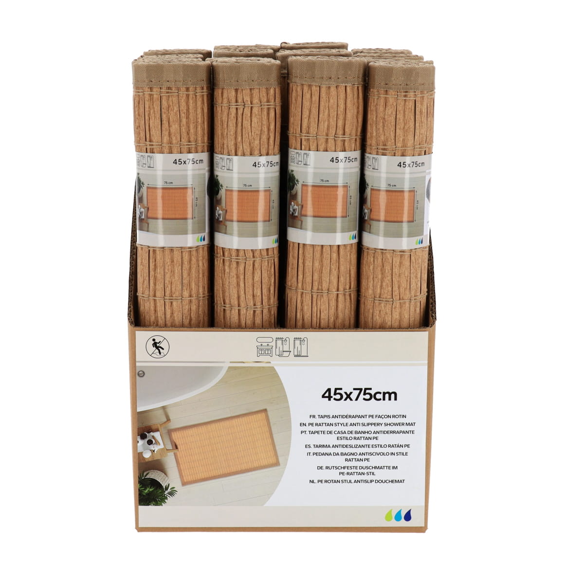 Коврик для ванной Tendance RATTAN 45х75 см натуральный D1448