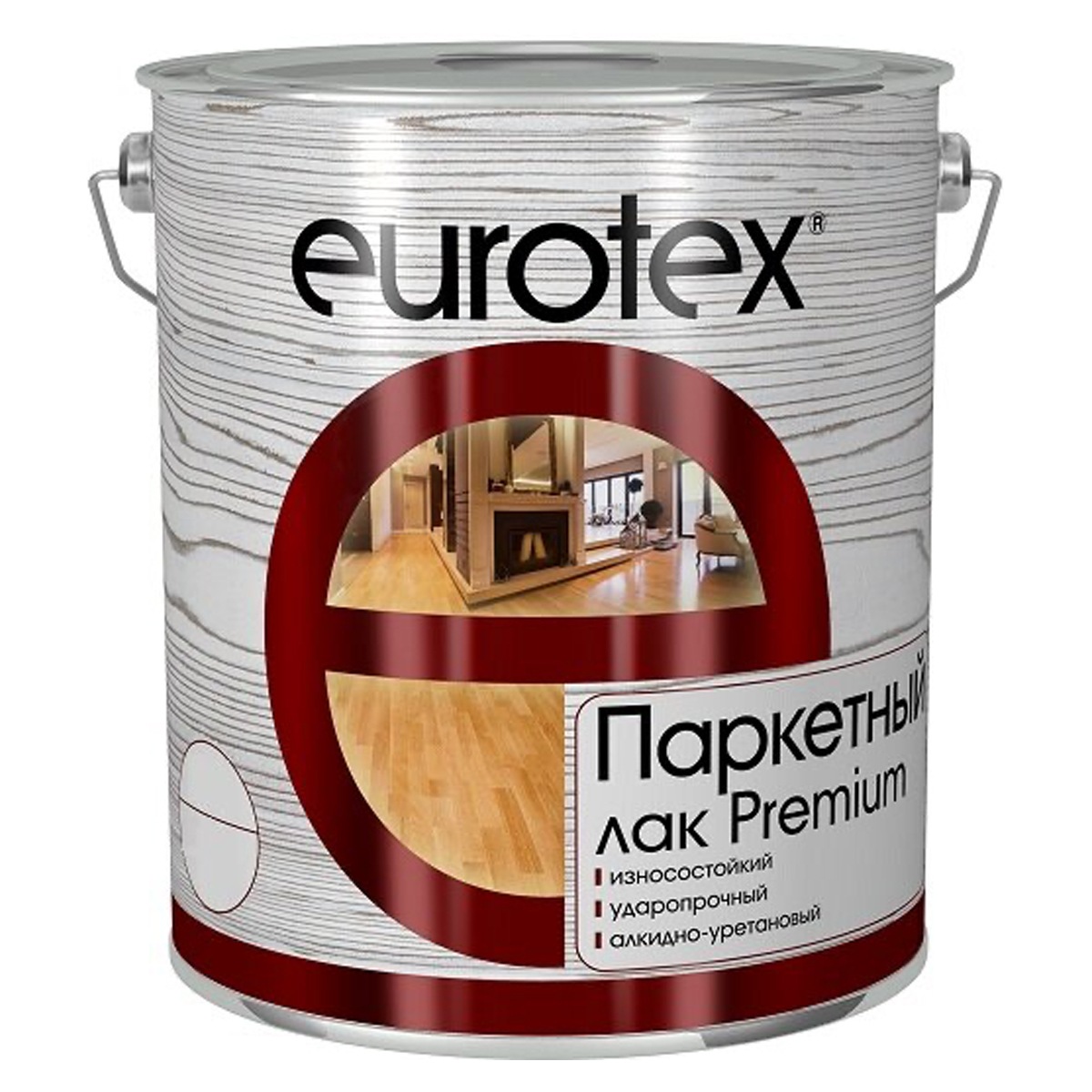Лак Eurotex-Premium паркетный полуматовый 2,5л