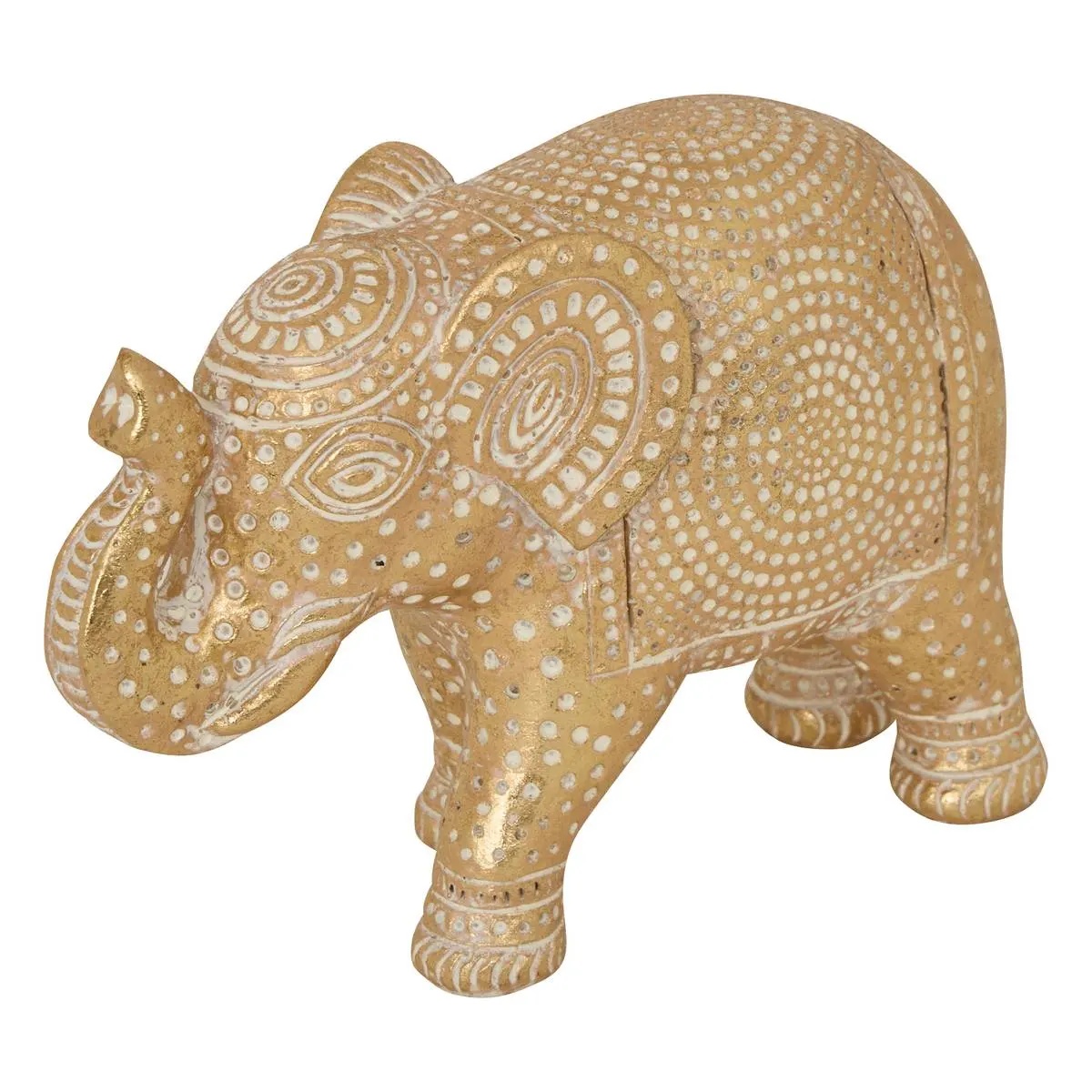 Фигурка декоративная Atmosphera Éléphant Gajah 11,5 см золото 211675