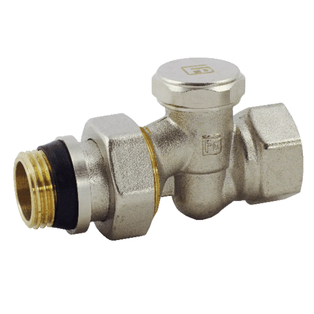 Кран радиаторный  FADO NEW 1/2" прямой нижний