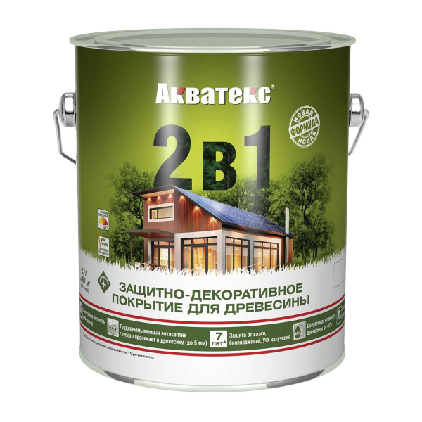 Текстурное покрытие - Акватекс (2,7 л) - дуб