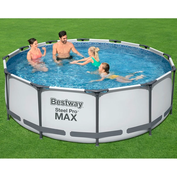 Бассейн каркасный Bestway 366х100 см комплект Ф-насос 56260