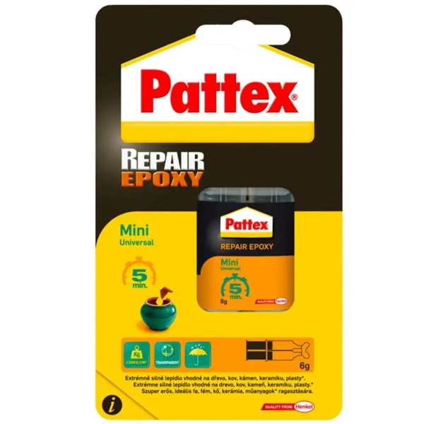 Клей PATTEX REPAIR EPOXY 5 MIN 6 ML эпоксидный