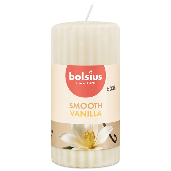 Свеча столбик Bolsius True Scents 12х5,8 см Vanilla
