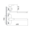 Смеситель в/д Gross Aqua 7515288СW-35L(F) Space  д/из вст.див