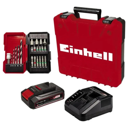 Шуруповерт аккумуляторный ударный Einhell TE-CD 18/2 Li-i +22 (1x2,5 Ah) (4514220)
