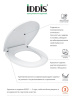 Сиденье для унитаза Iddis 142 бел. Soft close