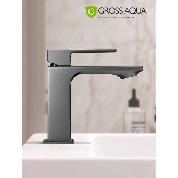 Смеситель д/р GROSS AQUA 6210880GM Грани (Edge)
