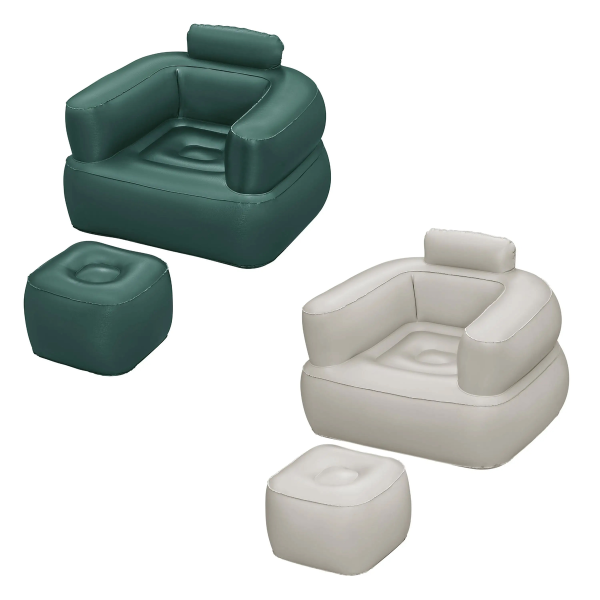 Кресло с пуфом надувное Bestway Comfi Cube 107х99х80 см 2 цвета в ассортименте 75137