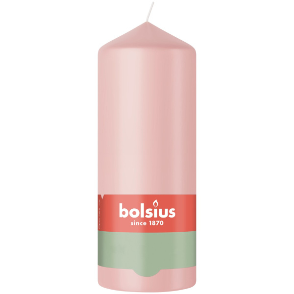 Свеча столбик Bolsius 12х5,8 см Misty Pink