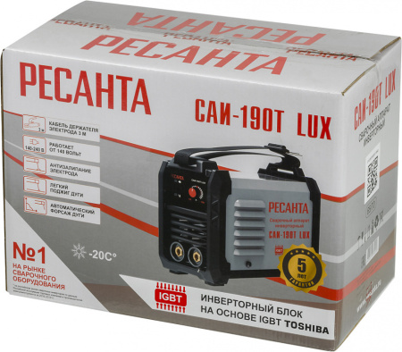 Сварочный аппарат инверторный САИ-190Т LUX Ресанта