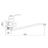 Смеситель в/д GROSS AQUA 7518586С-35S Provance, дл.изл.