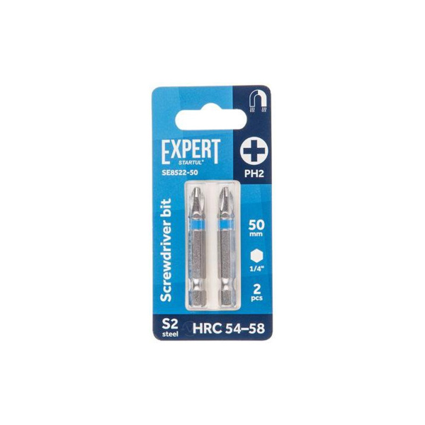 Насадка крестообразная PH2 50мм  2шт EXPERT STARTUL (SE8522-50), арт.SE8522-50