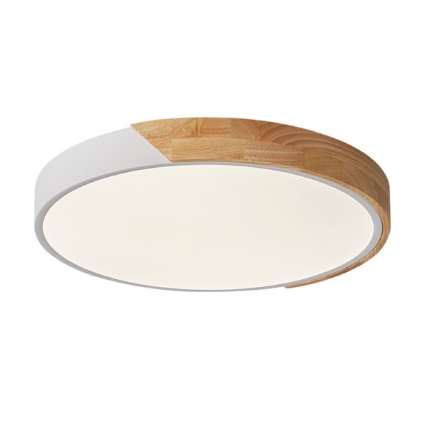 Светильник VT/FINESSE R2-45/φ500*H50/45W/3xCCT-DIP/WHT+WOOD