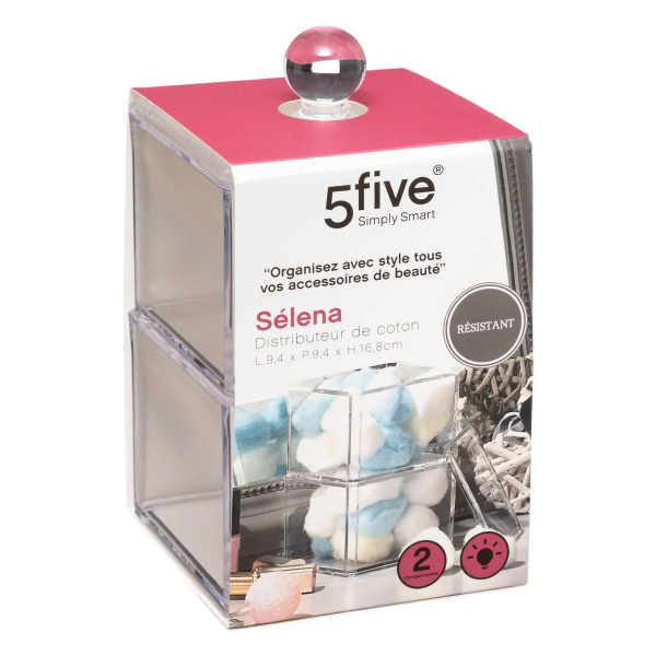Комплект ящиков для хранения 5Five SELENA 2 шт 9,4х9,4х16,6 см 155906
