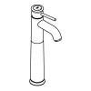 Смеситель д/р  Grohe 23784000 Start Classic свободностоящей раковины с нажимным донным клапаном, XL-